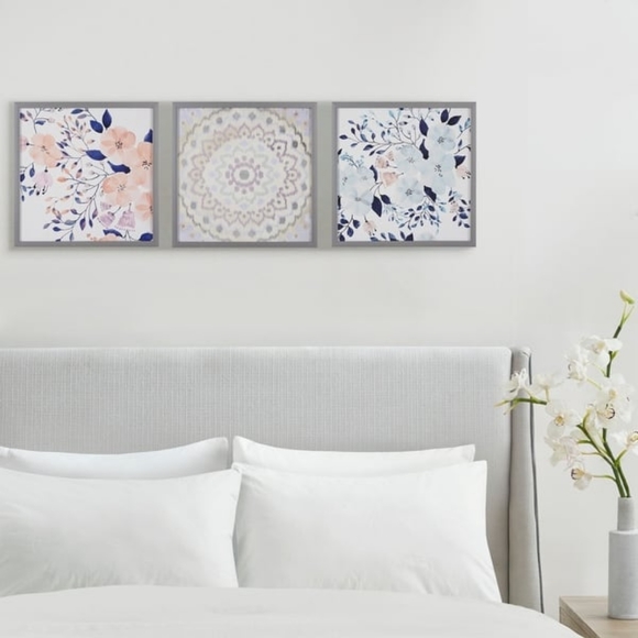 Macy's | Wall Decor | Intelligent Design Summer Bliss Silver Framed ...